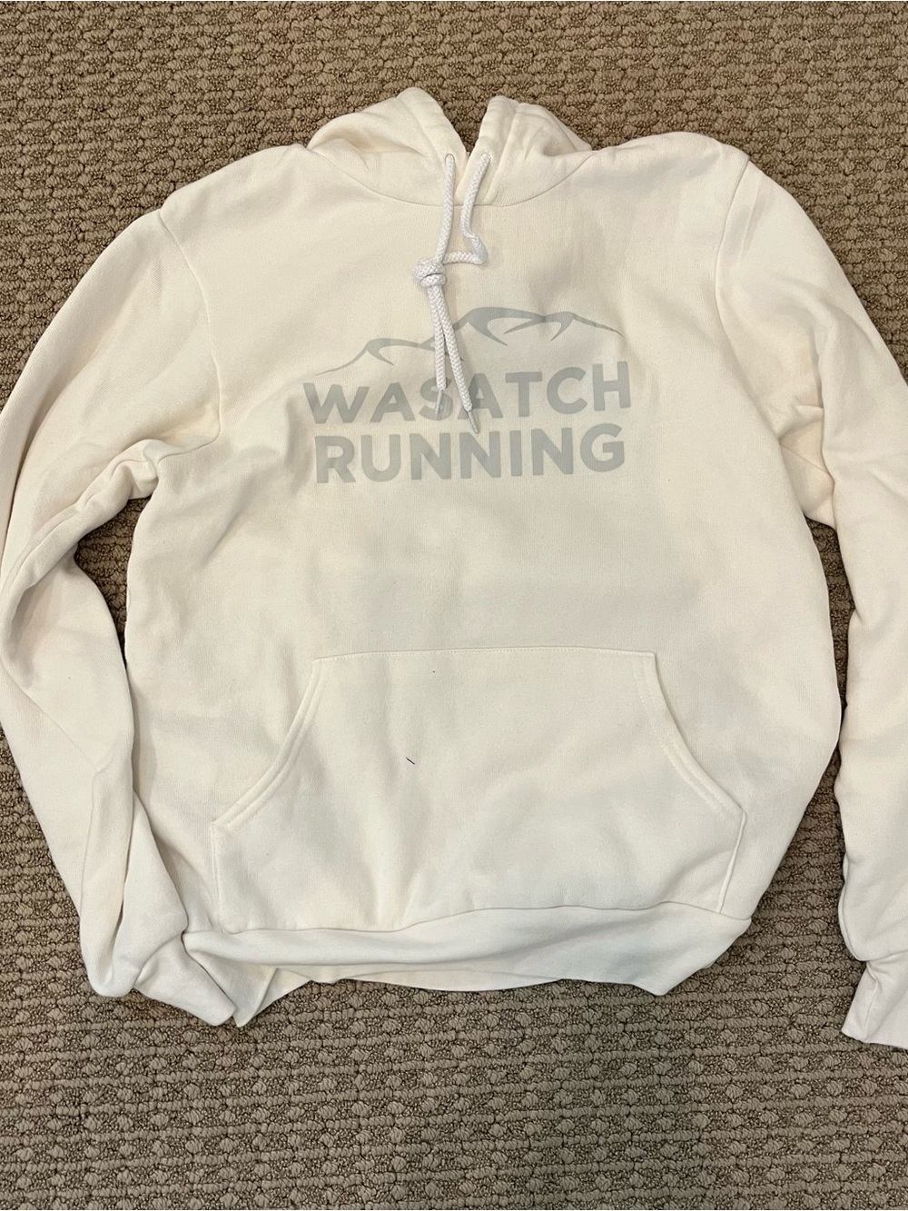 Cream Wasatch Running Hoodie